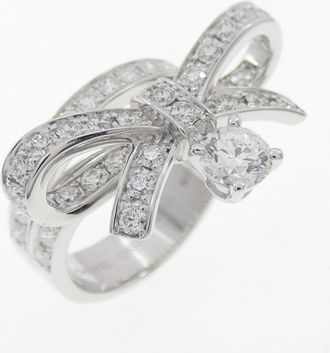 Chanel White Gold White Gold (18K) Band Ring (Pre-Owned)