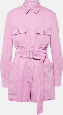 Max Mara Visiera cotton drill playsuit