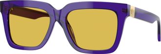 Versace Yellow Square Ladies Sunglasses VE4498 554585 55