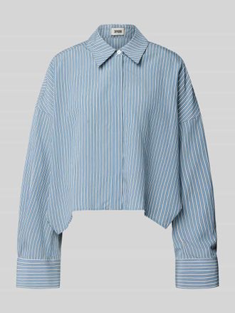 Drykorn Drykorn Relaxed Fit Bluse aus Viskose-Mix Modell OSHIA in Bleu, Gr&ouml;&szlig;e 34