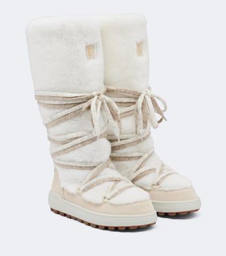Bogner Chamonix shearling snow boots