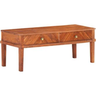 vidaXL Mobile Porta tv 110x40x41 cm in Legno Massello di Acacia - Vidaxl