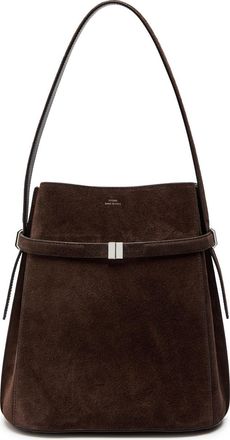 Toteme Belted Suede Bucket bag - Brown - One Size