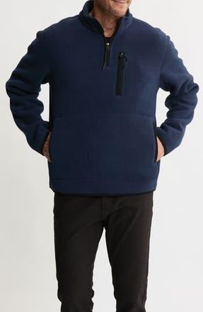 J.A.C.H.S. Quarter Zip Fleece Pullover in Navy at Nordstrom Rack, Size Xx-Large
