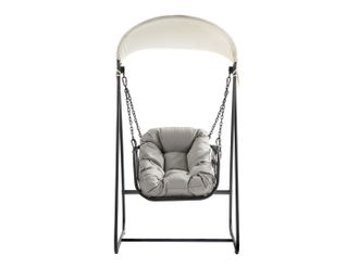 Mirjan24 Silla Colgante Comfivo Liberaler, 177x96x118cm, Tapiz, Metal