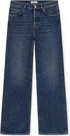 SoSUE Jeans, Dames, Blauw, W31, Katoen, Nola Wide Jeans