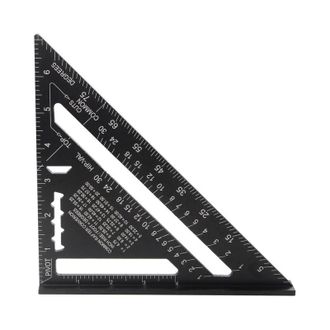 OEM Transportador Triangular Cuadrado De Aleaci&oacute;n De Aluminio De Alta Precisi&oacute;n De 7 Pulgadas, Color Negro