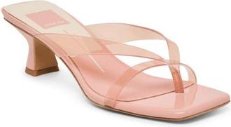 Dolce Vita Brevel Vinyl Translucent Strap Sandal in Rose Jelly at Nordstrom, Size 5.5
