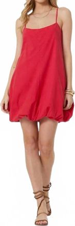 Young Fabulous & Broke Bulle Bubbled Mini Dress In Red Fuchsia
