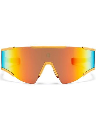 Balmain Fl&egrave;che geometric sunglasses - Gold