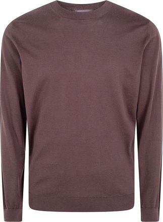 FILIPPO DE LAURENTIIS Round-neck Truien - Heren - Ronde hals truien - Bruin - L - Truien & Vesten