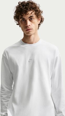 Nike Mens Nike Sportswear Premium Essentials Long-Sleeve T-Shirt in White | IH1127-100