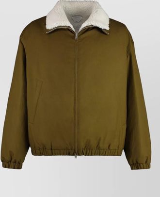 Bottega Veneta shearling lamb bomber jacket