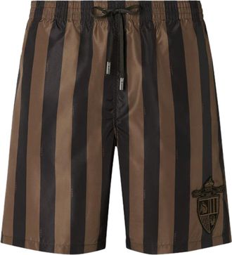 Fendi Pequin Nylon Swim Boxer