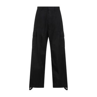 Off-white Heren, Broeken, Zwart, Maat: S Katoen