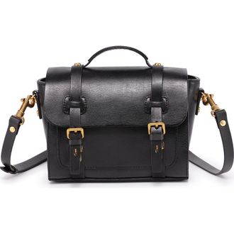 OLD TREND Ficus Leather Mini Satchel in Black at Nordstrom Rack