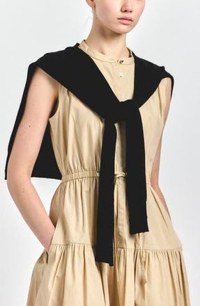 Derek Lam The Cotton & Wool Shrug in Black at Nordstrom Rack