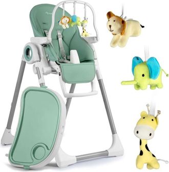 OEM Trona Con Mesa, Tumbona Belo Verde + Diadema Con Juguetes