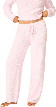 PJ Salvage Bundle Up Boucle Pajama Pant In Pink