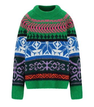 Essentiel Irelando Green Crewneck Sweater