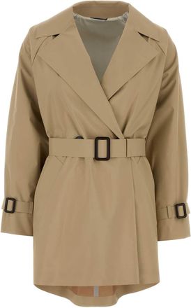 Weekend Beige Cotton Dovatta Trench Coat