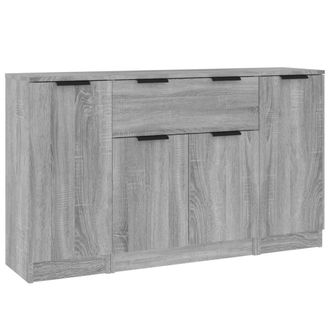 Berkfield Home Sideboards 3 pcs Grey Sonoma Engineered Wood