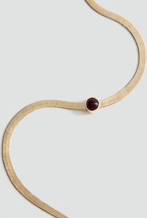 Mango Collana catena combinata oro - Donna - Taglia unica - MANGO