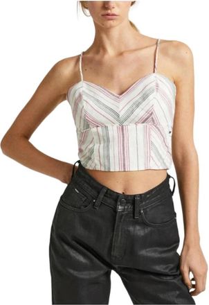 Pepe Jeans London Priscila Top- veelzijdig en stijlvol - Dames - Tops zonder mouwen - Veelkleurig - L - Tops
