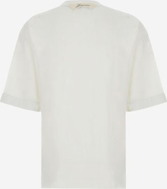 Jacquemus Womens T-Shirt La Ventadou White Paper T-Shirts & Jerseys