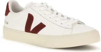 Veja Womens Campo Leather Sneakers White_grenat