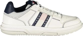 Tommy Hilfiger Leren Sneaker - Heren - Sneakers - Wit - 42 EU - Leer - Schoenen