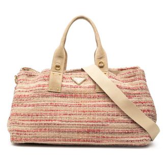 Prada Pre-owned Prada Tweed Satchel Ladies 1LJPZS3DIOHD09JF