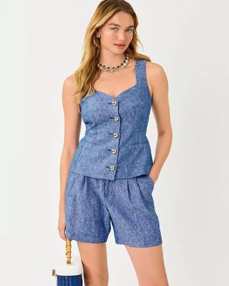 Lilly Pulitzer Hellar Linen Vest