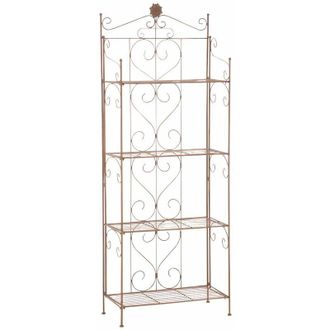 Clp Estanter&iacute;a Plegable Decorativa Lenja Marr&oacute;n Antiguo