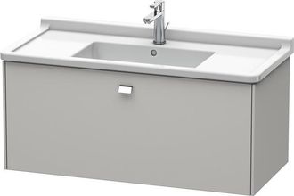 Duravit Duravit Brioso Neceser De Pared 102,0 X 46,9 Cm, 1 Extra&iacute;ble, Para Lavabo Starck 3 030410, Color (frente/cuerpo): Gris Hormig&oacute;n Decoraci&oacute;n Mate, Mango