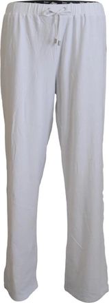John Galliano Elegante wijde pijp katoenen broek - Heren - Wijde Broeken - Wit - S - Katoen - Broeken