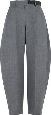 sacai Grey Wool Trousers