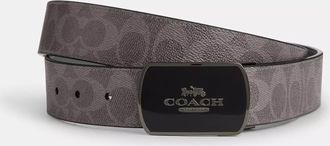 Coach Plaque Buckle Cut To Size Reversible Belt, 38 Mm