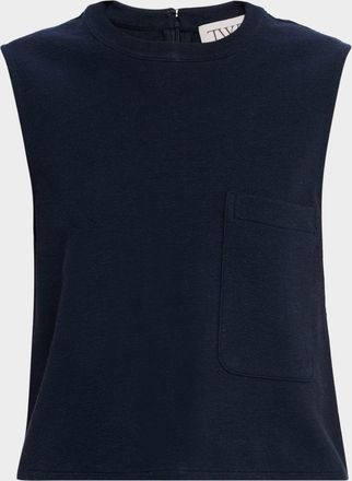 TWP Cropped French Terry Muscle Tank