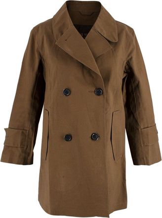 Louis Vuitton Double Breasted Cotton Mackintosh Size XS