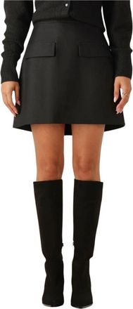 Notre-V Georgia Minirok voor Herfst/Winter Stijl - Dames - Korte rokken - Zwart - XS - Polyester - Rokken