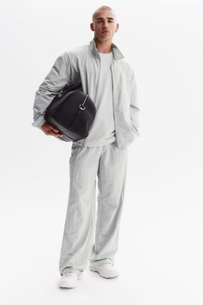 Alo | Takeaway Track Straight Leg Pants in Titanium, Size: Medium