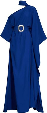Taller Marmo Taylor belted crepe kaftan - women - Acetate/Viscose - OS - Red