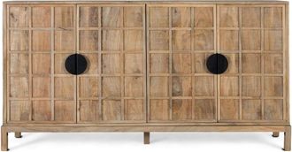 Giner&Colomer Aparador cuatro puertas fabricado en madera maciza de mango 175 cm