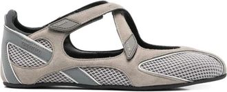 The Attico Floor 01 Ballerina Flat - Dames - Ballerinas - Grijs - 41 EU - Leer - Schoenen