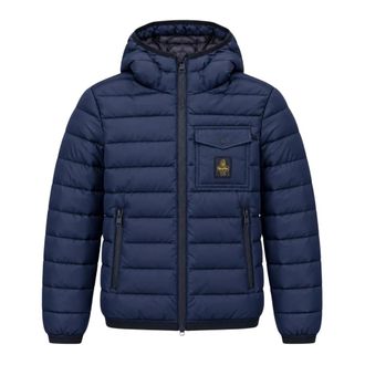 RefrigiWear Gewatteerd jack met capuchon - Heren - Jassen - Blauw - Maat: S