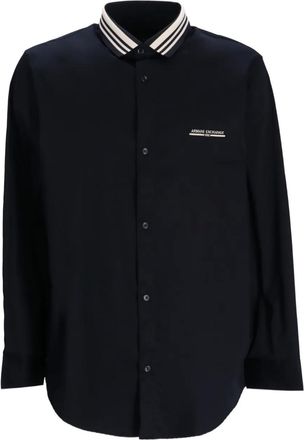A|X Armani Exchange Camicia con colletto a punta - Blu