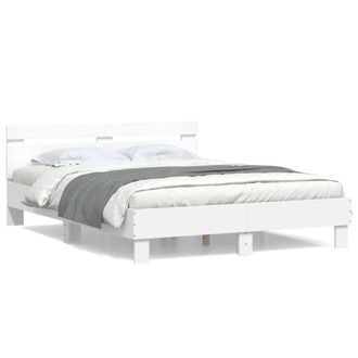 Berkfield Home Bed Frame without Mattress White 140x190 cm