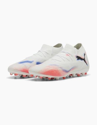 Puma Mens Future 8 Match MG Firm Ground Football Boots - White - Size: 8.5