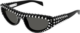 Gucci Grey Cat Eye Ladies Sunglasses GG1919S 005 55